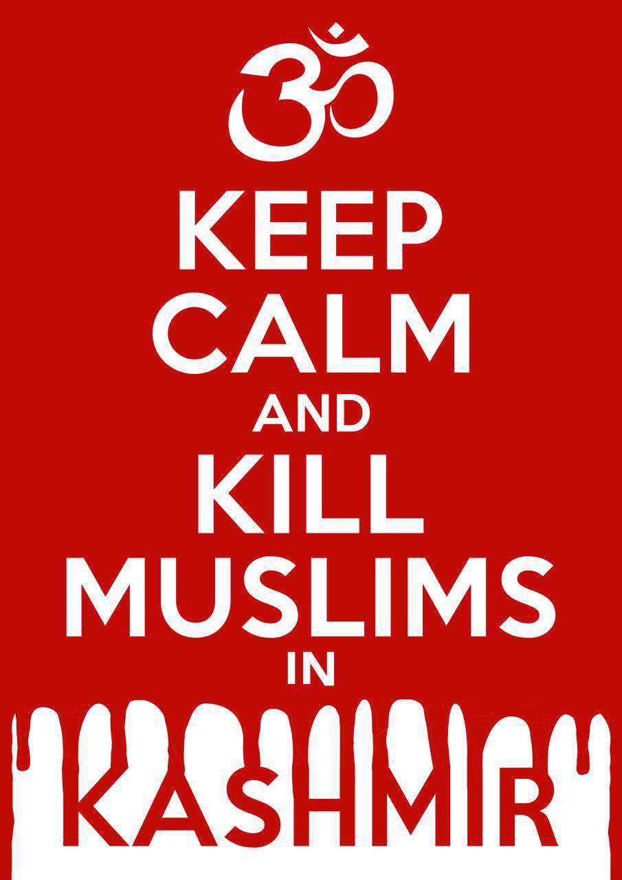 در واکنش به بی اعتنایی رسانه‌ها به قتل‌عام مسلمانان در کشمیر